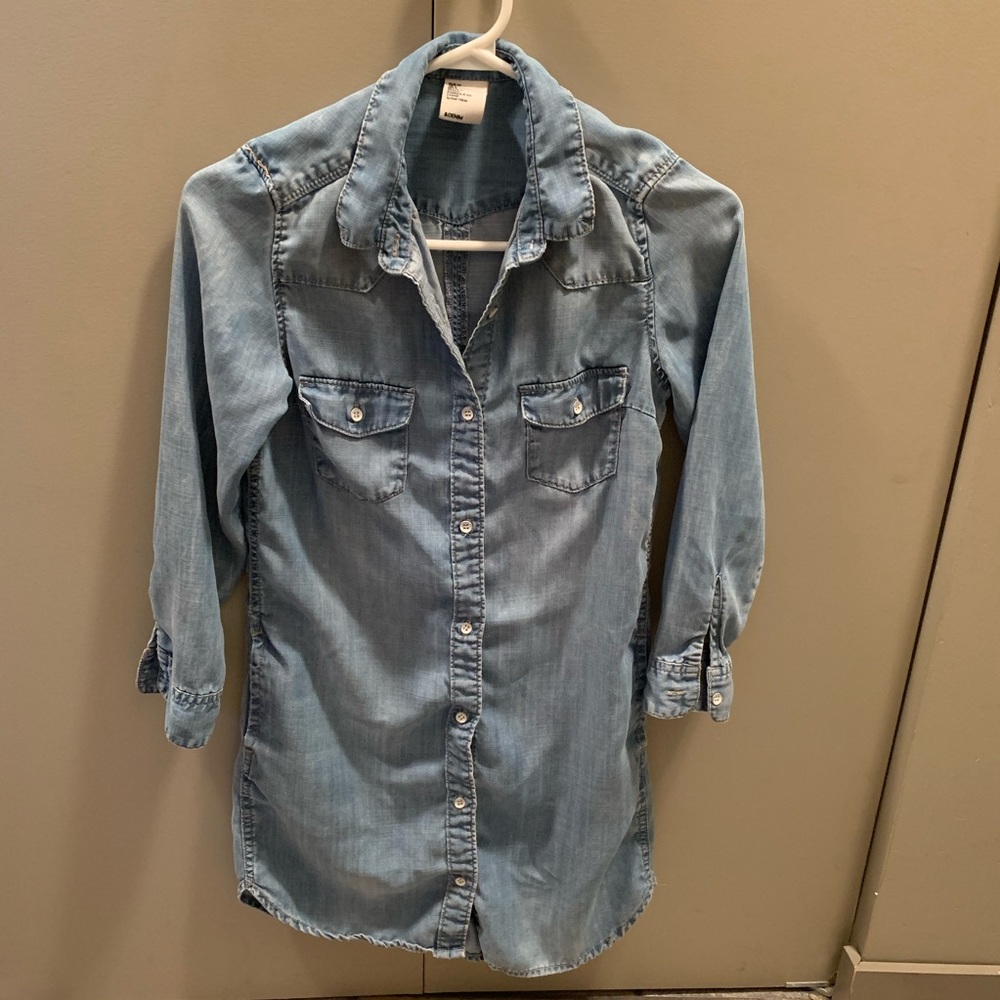 Chambray Shirt Dress